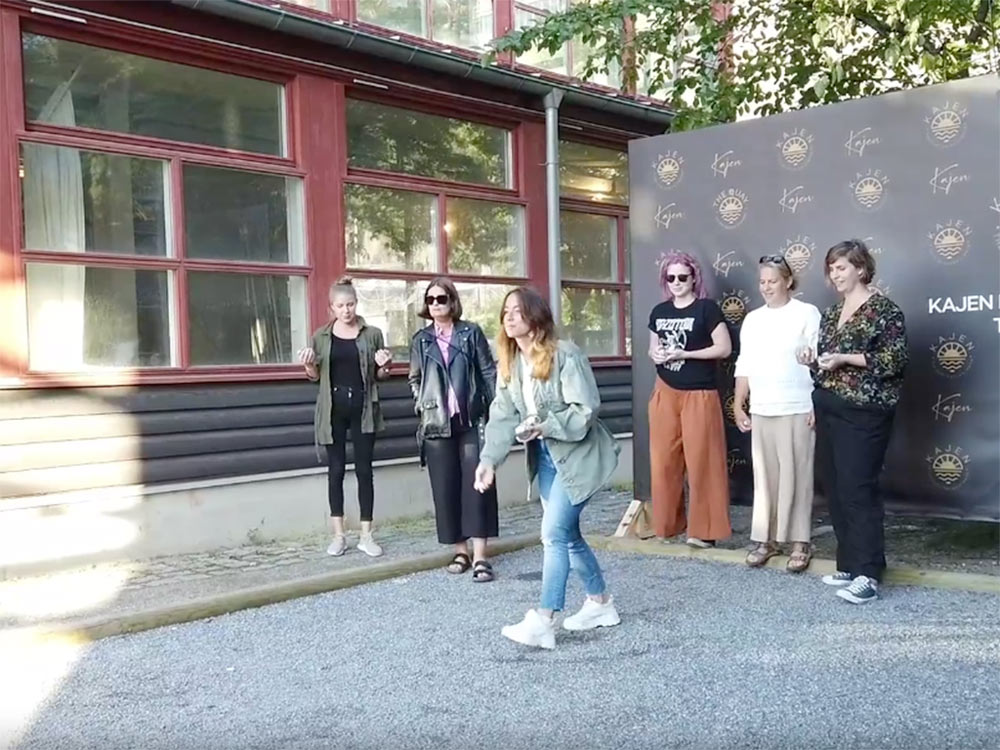 Personer som spelar boulle