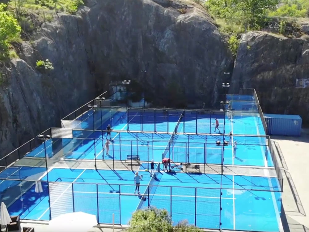 Padelbanor på Nacka strand