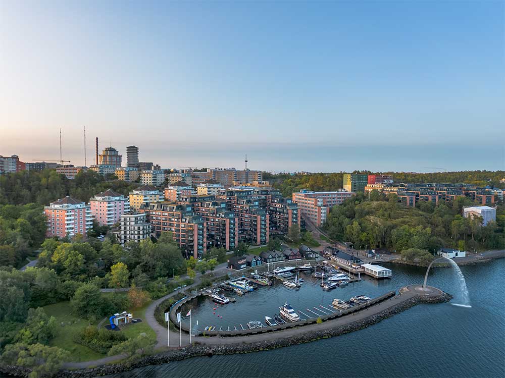 Översikt över Nacka strand