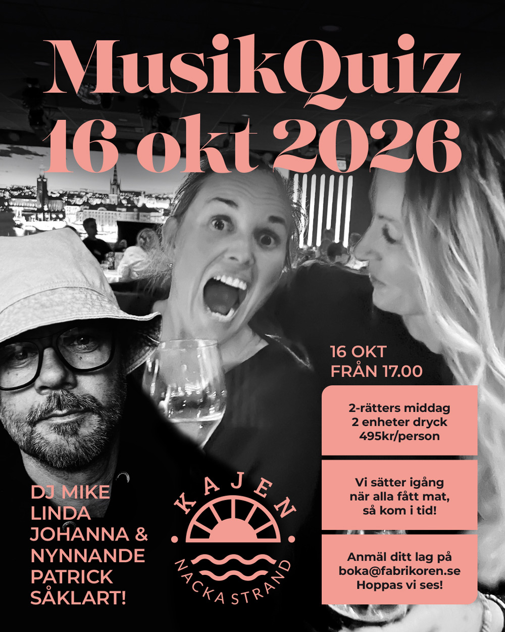 info om musikquiz den 16 oktober